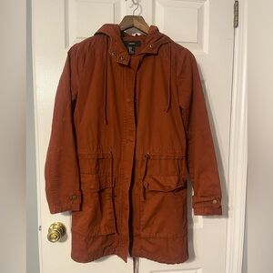 F21 Rust Lightweight Utility Jacket